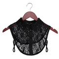 Fashion White Black Lace Fake Collar Blouse Vintage Detachable Shirt False Collar Lapel Blouse Top Women Clothes Accessories