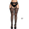 Sexy Solid Striped Elastic High Waist Transparent Stockings Lingerie Garter Fishnet Pantyhose Open Crotch Tights