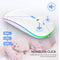 Wireless Mouse USB Rechargeable Bluetooth-compatible RGB Mouse Silent Ergonomic Mouse With Backlight For Laptop PC ipad