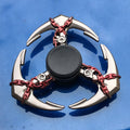 Anime Game Weapon Fidget Spinner Colorful Metal Zinc Alloy Ninja Shuriken Darts Hand Spinner Smooth Electroplate Fidget Gryo Toy