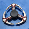 Anime Game Weapon Fidget Spinner Colorful Metal Zinc Alloy Ninja Shuriken Darts Hand Spinner Smooth Electroplate Fidget Gryo Toy