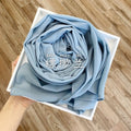 Wome&#39;s Scarves Malaysian Muslim Hijabs Wraps Pearl Chiffon Plain Solid Color Arab Modest Headscarf Rectangle Long Shawl 175x70cm
