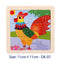 11X11CM Kids Wooden Puzzle Toy Vehicle Animal Jigsaw Cartoon Animal Traffic Tangram Toys Educational Toys Puzzles for Kids Gifts