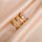 LATS 2021 New Gothic Style Three Piece Opening Rings for Woman Fashion Jewelry European and American Wedding Party Sexy Ring