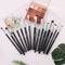 BEILI Black 10-19Pcs Makeup Brushes Natural Hair Eyeshadow Blending Eyeliner Makeup Brush Set Shader Eyebrow brochas maquillaje