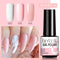LILYCUTE 3 PCS Gel Nail Polish Set Nude Pink Glitter Sequins Matte Effect Gel Long Lasting Base Top Coat Nail Art Design Hybrid