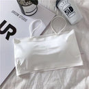 Fashion Women Sling Tube Top Sexy Bra Top Breathable Chest Pad Wearing Underwear Seamless Ice Silk Breast Wrap Lingerie Female
