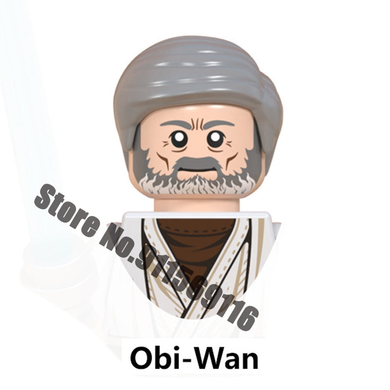 Disney Luke Skywalker Ahsoka Tano Building Block Yoda Obi-Wan Kenobi Sith Kylo Ren Count Dooku Starkiller Brick Figure Toy