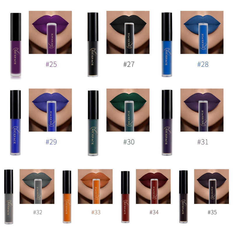 Lip Gloss 34 Colors Nude Matte Liquid Lipstick Red Mate Waterproof Long Lasting Moisturizing Lipgloss Lip Makeup Cosmetics