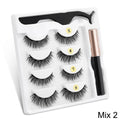 Magnetic Eyelashes 3D Mink Eyelashes Magnetic Eyeliner Magnetic Lashes Short False Lashes Lasting Handmade Eyelash Makeup Tool