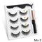 Magnetic Eyelashes 3D Mink Eyelashes Magnetic Eyeliner Magnetic Lashes Short False Lashes Lasting Handmade Eyelash Makeup Tool