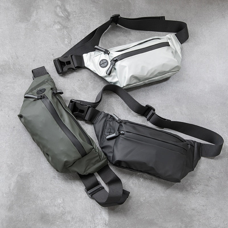 Waterproof Man Waist Bag Fanny Pack Fashion Chest Pack Outdoor Sports Crossbody Bag Casual Travel Male Belt Bag Hip Waist Packs