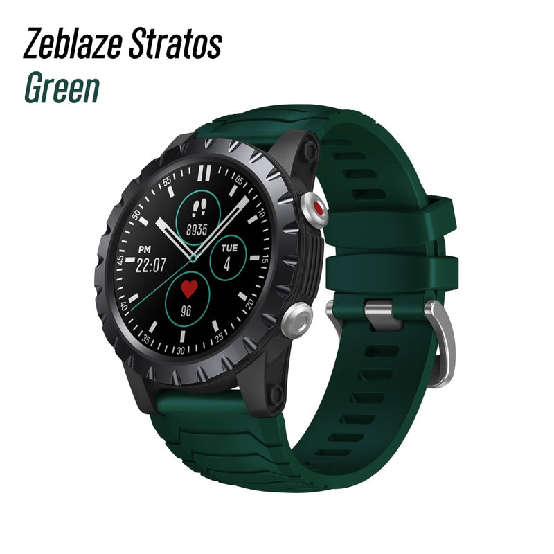 New 2021 Zeblaze Stratos Sports Smart Watch gps GPS GLONASS GALILEO Heart Rate SpO2 VO2max Stress 25 days Battery Life WR 5 ATM