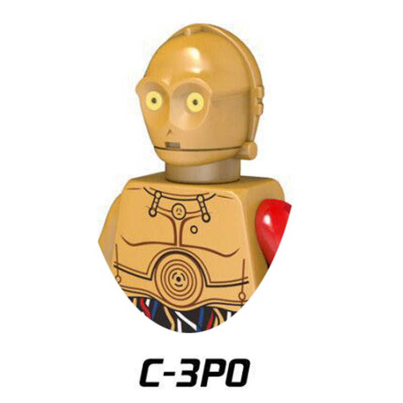 Disney R2-D2 Building Blocks C-3PO General Grievous R4-P17 K-2SO IG88 Battle Buzz Droid Star Bricks Action Figures Christmas Toy