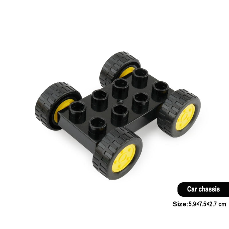 New Large Building Blocks Children Toys Cartoon Princess Carriage Car Airplane Vehicle Model Big Size Bricks Gift For Children