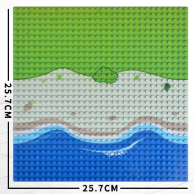 32*32 50*50 Dots Classic Base Plates Blocks DIY Small Size City Road Bricks Baseplates Construction Building Toys For Kids Gifts