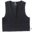 Vintage Crop Top Women Seamless Underwear Sexy Lingerie Female Tanks Vest Harajuku Deep V Neck Summer Camis Crop Top Camisole