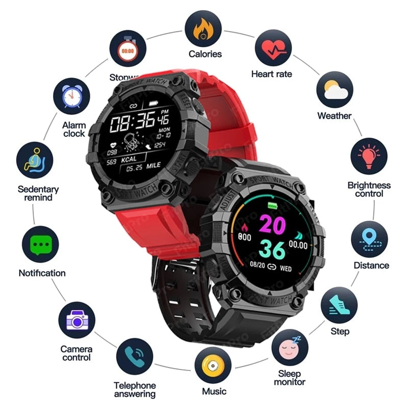 FD68S Smart Watches Men Women Heart Rate Health Monitoring Clock Waterproof Sports Multifunctional Smart Watch Male 1.44 Inch