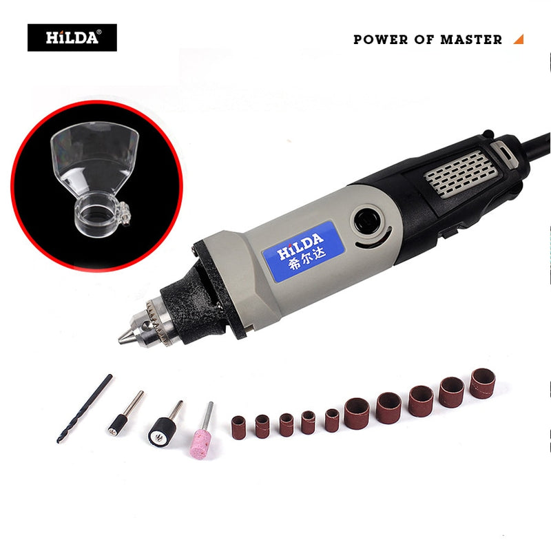 HILDA Electric Drill Rotary Tool Electric Tools Variable Speed 400W Mini Drill 6 position Rotary Tools mini grinding machine