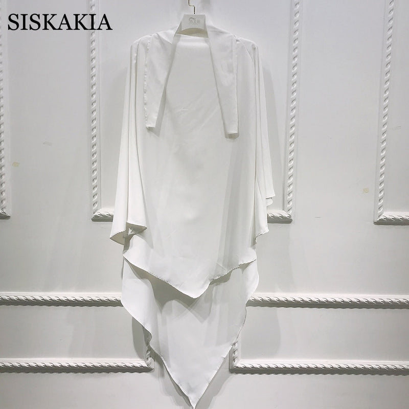 Siskakia Dubai Turkish Turban Solid Muslim Women khimar Wrap Malaysia Shawls Scarves Moroccan Hijabs 15 colors Eid 2021