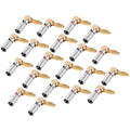 20pcs/10pairs Nakamichi BANANA PLUGS 24K Gold-plated 4MM Banana Connector with Screw Lock For Audio Jack Speaker Plugs Black&amp;Red