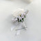Bridal Bridesmaid Wedding Bouquet White Silk Flowers Roses Artificial Bride Boutonniere Pins Mariage Bouquet Wedding Accessories