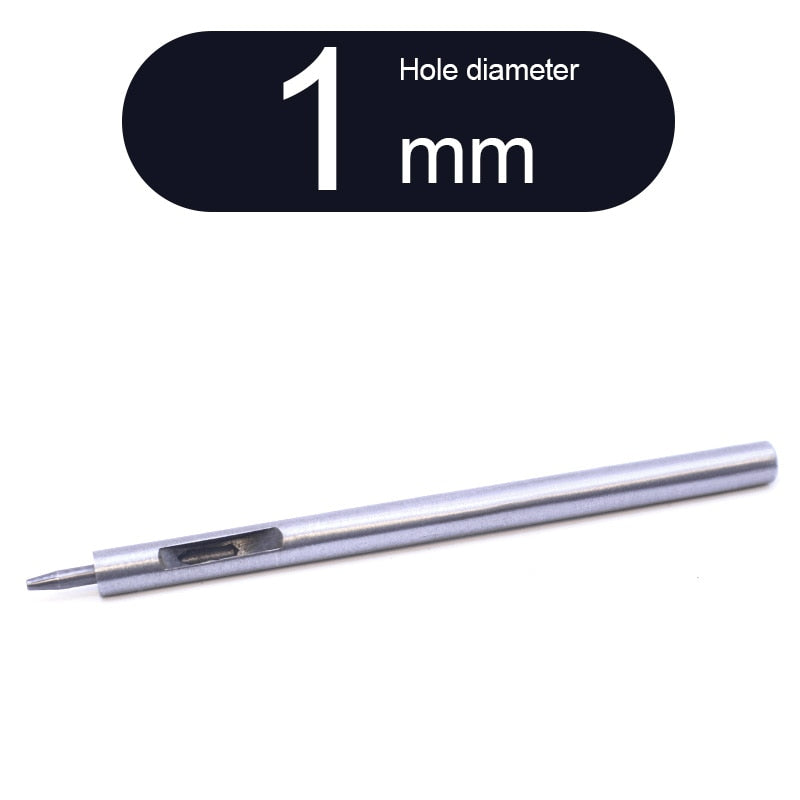 Round Punch Hollow Punch Steel Chisel Leather Puncher Cutting Tool for Belts, Metal Gaskets, Leather, Canvas (0.5mm To 60mm)