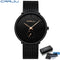 CRRJU Fashion Mens Watches Top Brand Luxury Quartz Watch Men Casual Slim Mesh Steel Waterproof Sport Watch Relogio Masculino