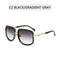 New Fashion Big Frame Sunglasses Men Square  Metal Sun Glasses Women Retro Sun Glasses Vintage High Quality Gafas Oculos De Sol