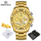 NAVIFORCE Watches For Men 2022 Luxury Original Classic Quartz Clock Analog Chronograph Sports Waterproof Steel Band Wrist Watch