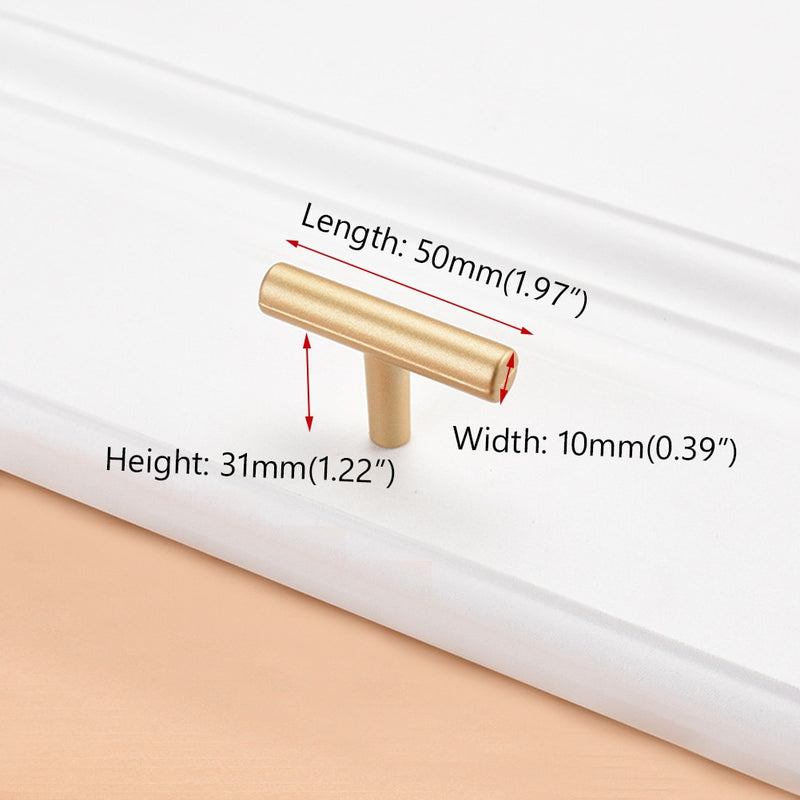 Modern Cabinet Shoe Rack Pull Simple Style Furniture Bedroom Closet Drawer Handle Aluminum Alloy, Gold Locker Wine Cabinet Knob
