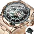 Winner Watch Men Skeleton Automatic Mechanical Watch Gold Skeleton Vintage Man Watch Mens Watches Top Brand Luxury часы мужские