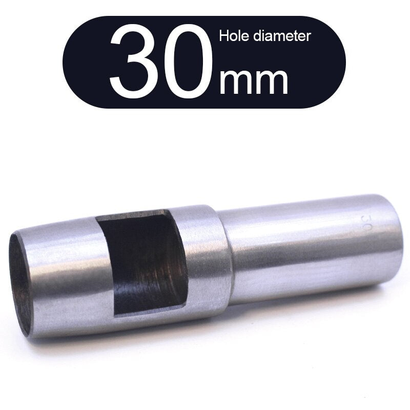 Round Punch Hollow Punch Steel Chisel Leather Puncher Cutting Tool for Belts, Metal Gaskets, Leather, Canvas (0.5mm To 60mm)