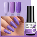 LILYCUTE 3 PCS Gel Nail Polish Set Nude Pink Glitter Sequins Matte Effect Gel Long Lasting Base Top Coat Nail Art Design Hybrid