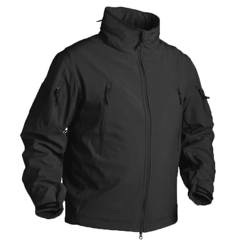 Winter Military Fleece Jacket Men Soft shell Tactical Waterproof Army Camouflage Coat Airsoft Clothing Multicam Windbreakers