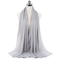Muslim new Bubble Chiffon Hijab Scarf Women Solid Color Soft Long Shawls and Wraps Georgette Islamic Head Scarves Ladies Hijabs