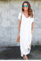 Plus Size 5XL Sexy Women Dress Summer 2021 Solid Casual Short Sleeve Maxi Dress For Women Long Dress Free Shipping Lady Dresses