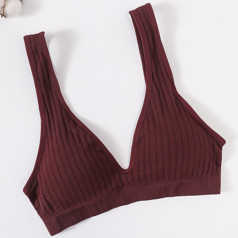 Seamless Bra Sports Bras For Women Plunge Bra Top Female Brassiere Deep V Sexy Women Underwear Backless Bralette Lingerie