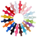 20pcs/set Cute Bow Tie Headband Hair band DIY Handmade Grosgrain Ribbon Elastic Hairband Baby Kids Hair Accessories