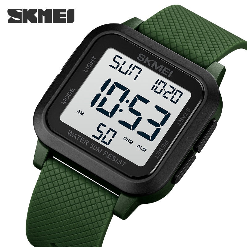 SKMEI Brand Sport Digital Watch Fashion LED Men&