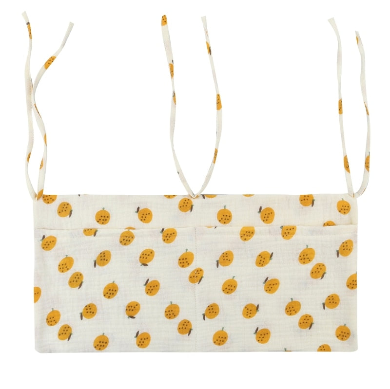 1pc Portable Baby Crib Storage Bag Multifunctional Newborn Bed Headboard Organizer For Kids Baby Bedding Diaper Bag
