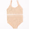 Seamless Women Bra Briefs Set Push Up Bra Crop Top High Waist Panties Sexy Lingerie Set Low Back Bralette Fitness Underwear Set