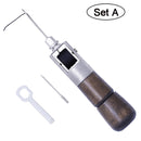 LMDZ Leather Sewing Awl Thread Kit Manual Sewing Machine Speedy Stitcher Leather Craft Stitching Shoemaker Canvas Repair Tool