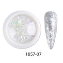 Crystal Fire Opal Flakes Nail Sequins Purple Holographic Glitter DIY Chrome Powder for Spring Nails Manicure Paillettes GL1857