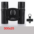 Mini Portable Zoom HD 5000M Telescope Binoculars Powerful 300x25 Folding Long-distance Low Light Night Vision Professional