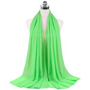 72*175cm Hijab Chiffon 2021 Maxi Big Size Scarf For Muslim Women Headscarf Ladies Headwraps Pashmina Hijab Muslim Fashion Islam