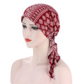 2021 New Elastic Fashion Turban Hat Solid Color Women Warm Winter Headscarf Bonnet Inner Hijabs Cap Muslim Hijab femme Wrap Head