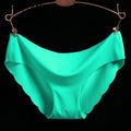 Women&#39;s Sexy Ruffle Briefs Low Waist Icy Silk Seamless Modal Underpants Female Solid Underwear Lingerie Comfortable Wave Panties