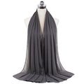 72*175cm Hijab Chiffon 2021 Maxi Big Size Scarf For Muslim Women Headscarf Ladies Headwraps Pashmina Hijab Muslim Fashion Islam