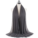 72*175cm Hijab Chiffon 2021 Maxi Big Size Scarf For Muslim Women Headscarf Ladies Headwraps Pashmina Hijab Muslim Fashion Islam